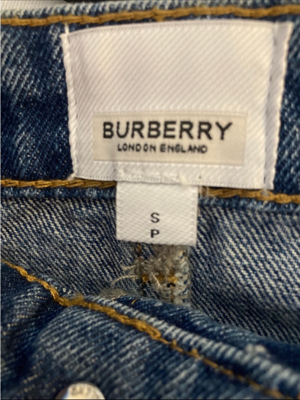 Burberry Dark Blue Denim Mini Skirt - Picture 3 of 7